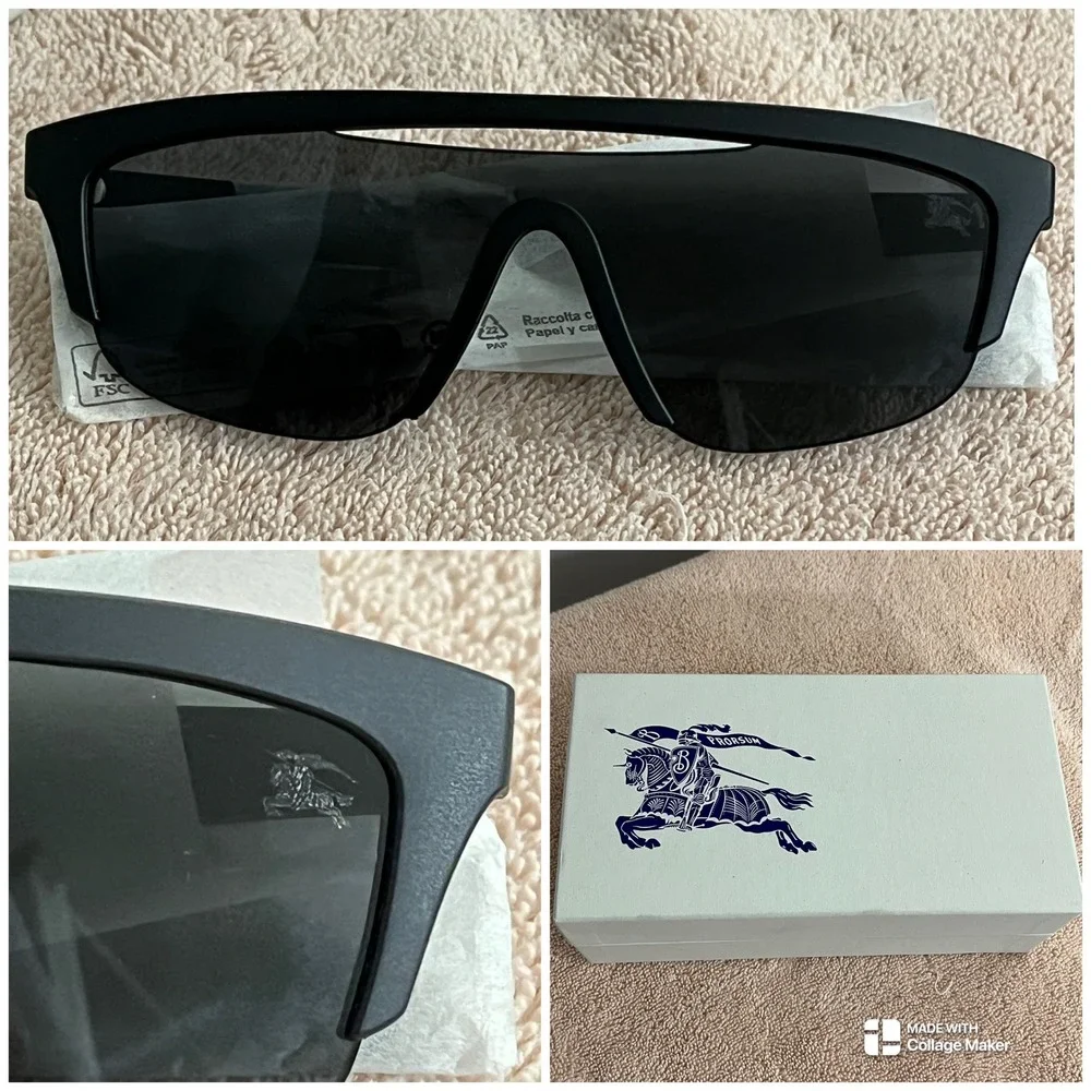 Burberry 0BE4460U Sunglasses Mens OS Matte Black/Dark Grey Italian Luxury NIB